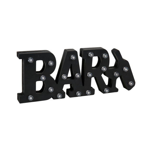 Déco murale métal BAR coloris noir