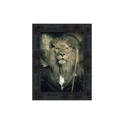 Tableau Binet lion mafia Noir
