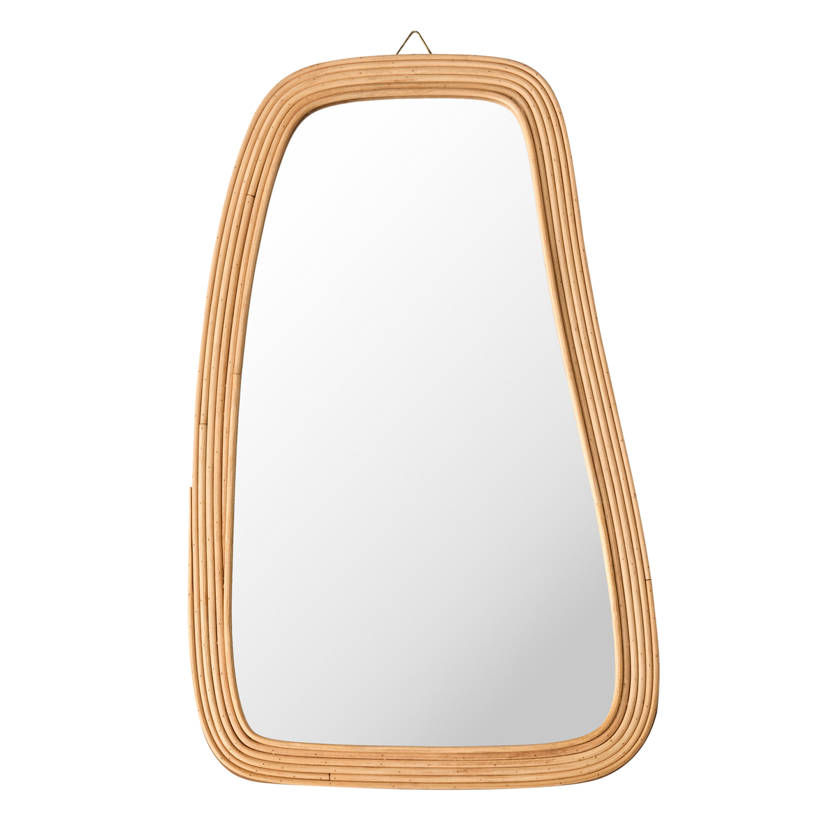 Miroir en bois Pollis Beige