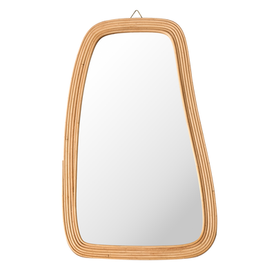 Miroir en bois Pollis Beige