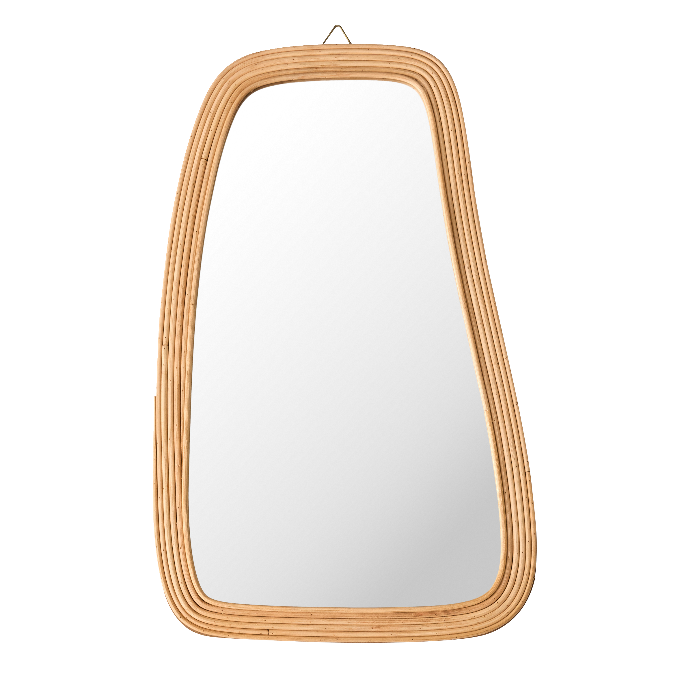 Miroir en bois Pollis Beige