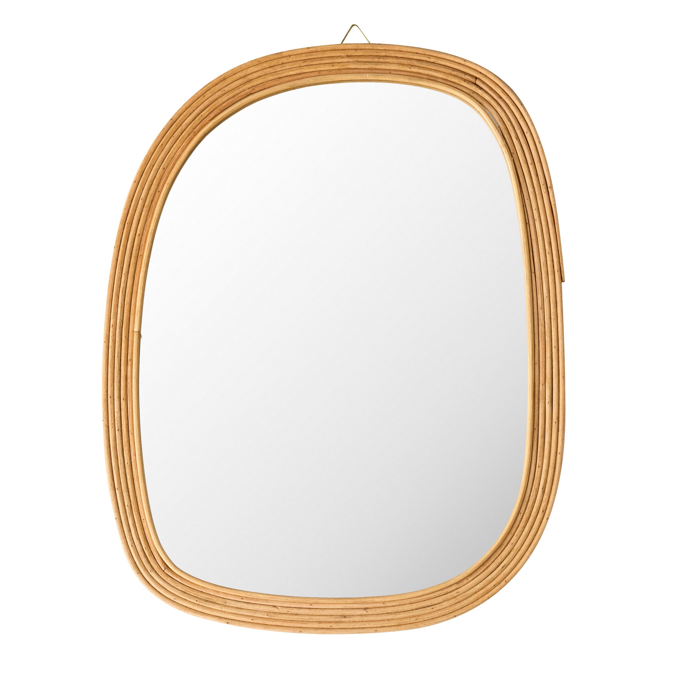 Miroir en bois Pollis Beige