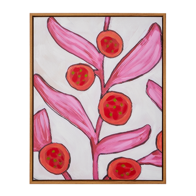 Tableau Grenade Blanc, rose