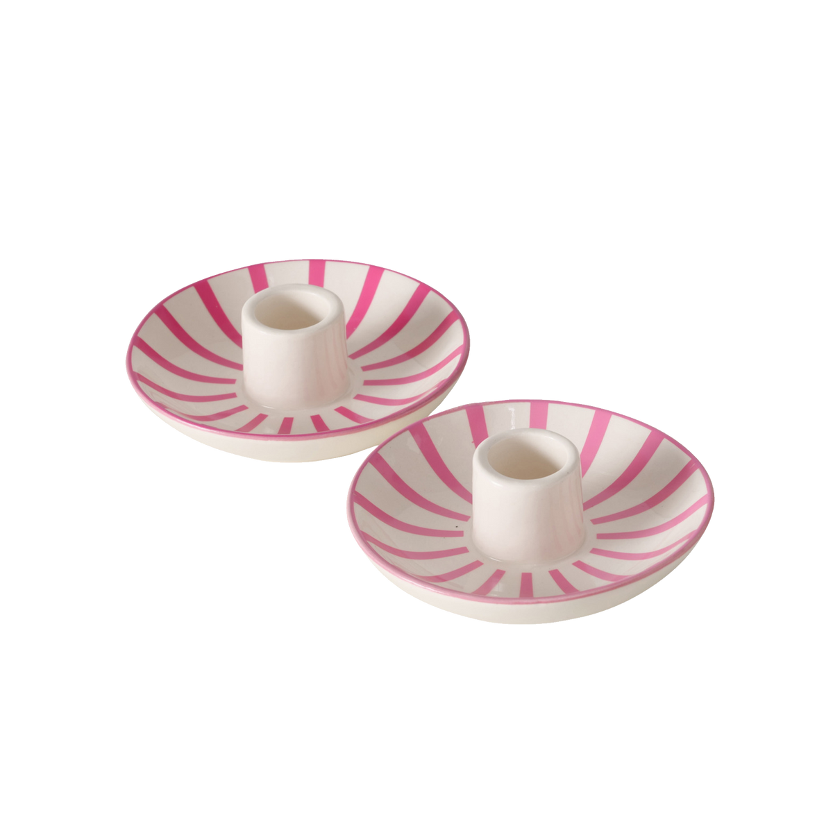 Bougeoir Blissy Blanc, rose