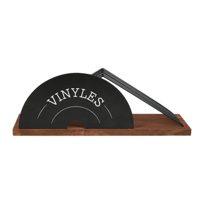 Boîte de rangement Porte vinyles Noir
