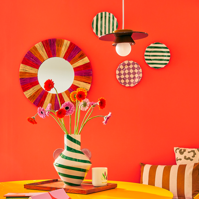 Miroir Rio Rose, orange, beige