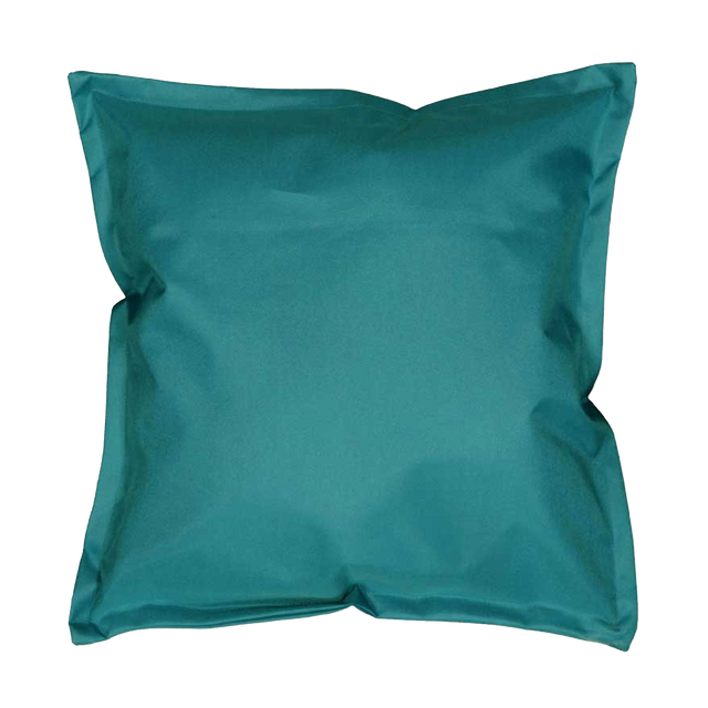 Coussin RYA coloris bleu turquoise 50 x 50 cm