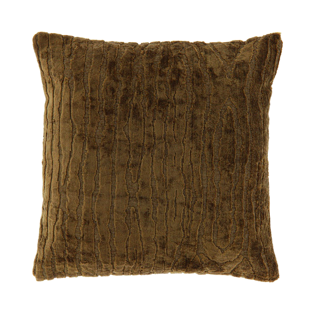 Coussin MUDO coloris brun 45 x 45 cm