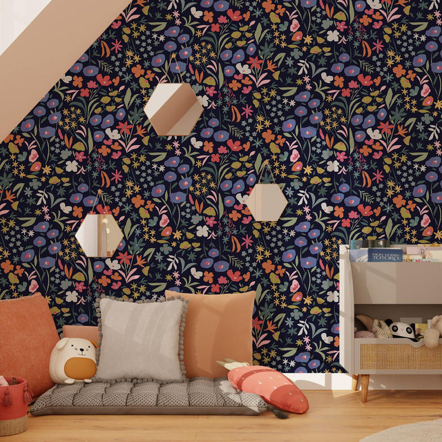 4MURS Papier peint intissé MELISSANDE coloris multicolore