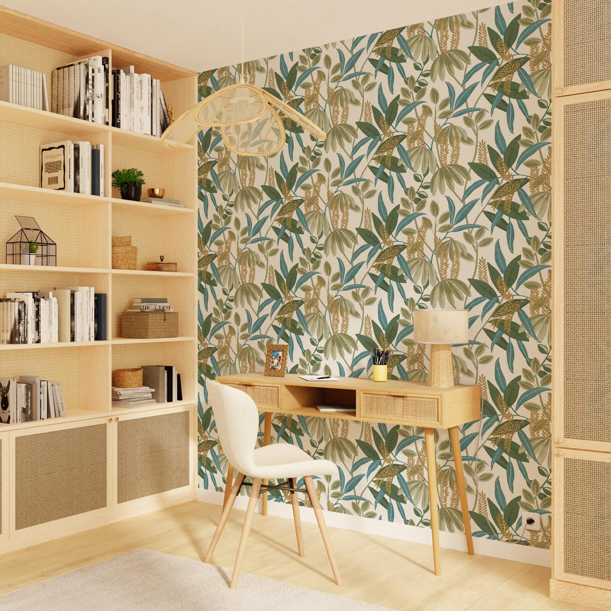 Papier peint intissé Natelia Multicolore