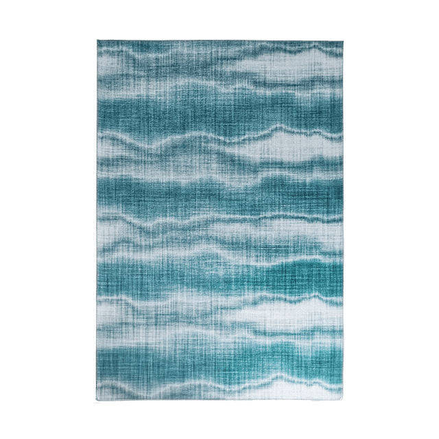 Tapis extérieur SILA coloris bleu turquoise 120 x 160 cm