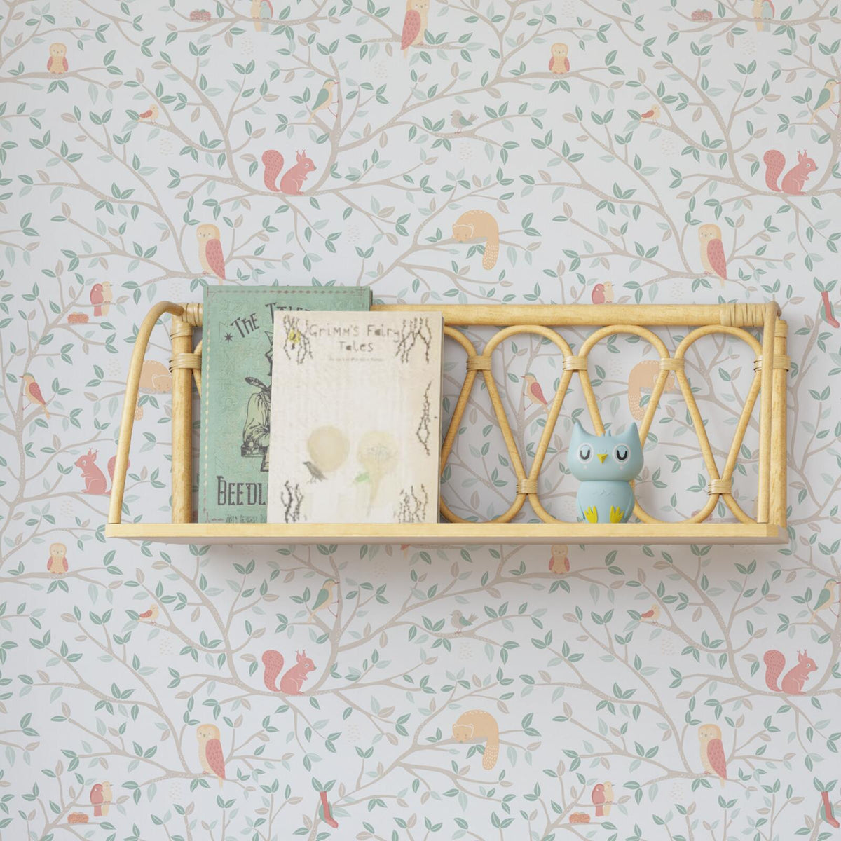 4MURS Papier peint intissé Forest land Blanc