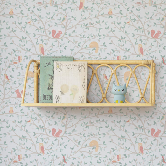 4MURS Papier peint intissé FOREST LAND coloris blanc