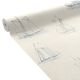 4MURS Papier peint intissé Nautica Blanc crème