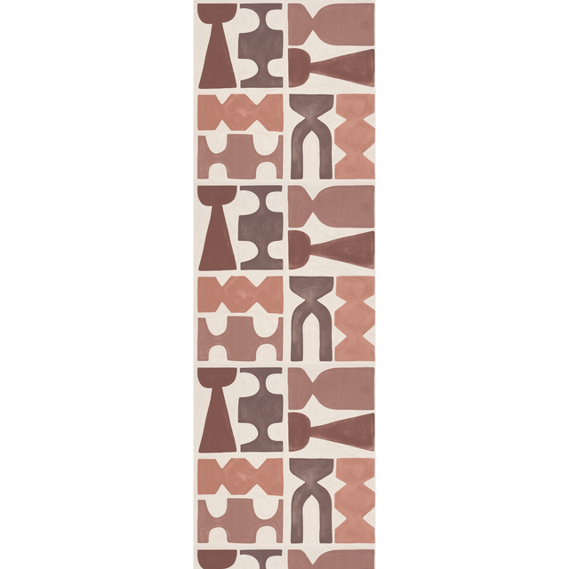 4MURS Papier peint intissé MAIANA coloris terracotta