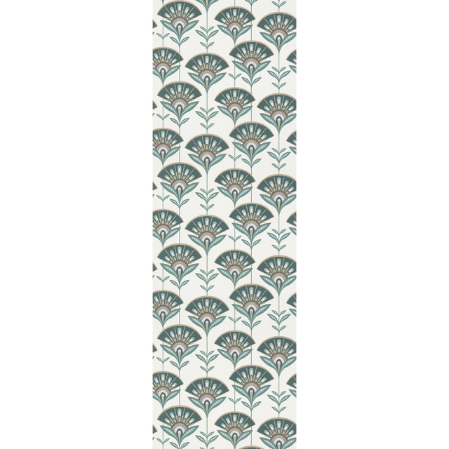 4MURS Papier peint intissé PALOMIA coloris vert émeraude