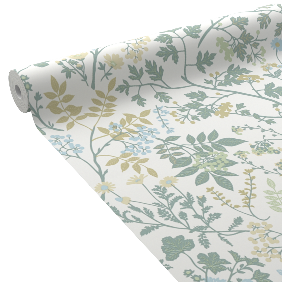 Papier peint intissé Carly Vert de gris