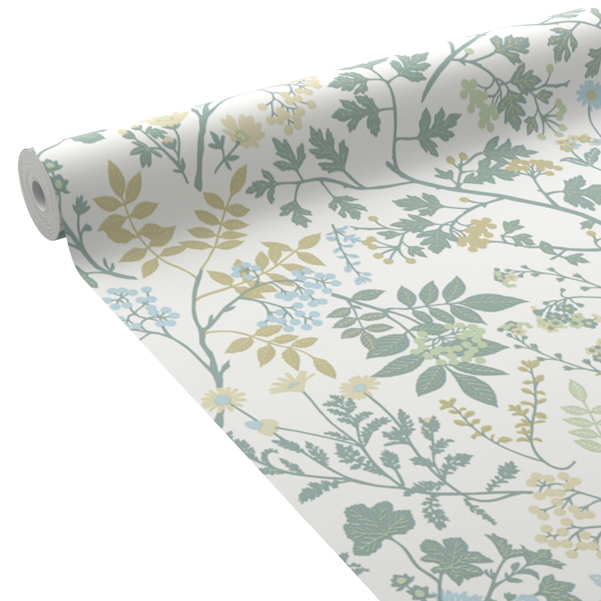 Papier peint intissé Carly Vert de gris