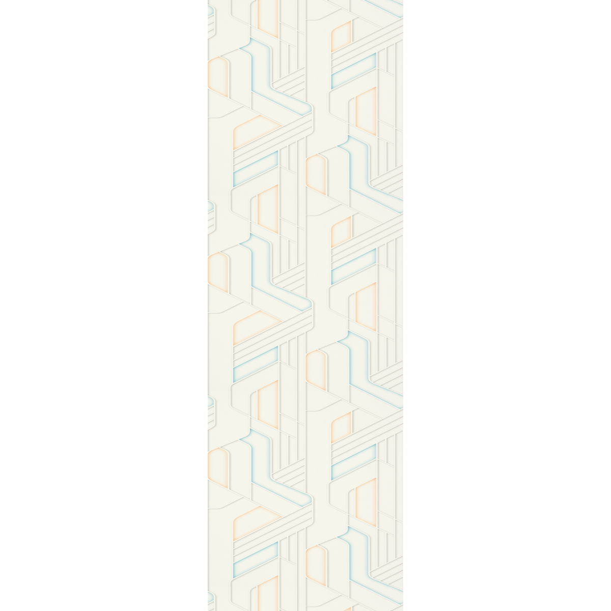 4MURS Papier peint intissé Rayne Blanc