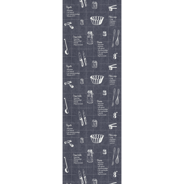 Papier peint intissé A TABLE coloris noir