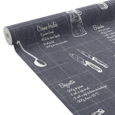 Papier peint intissé A table Noir