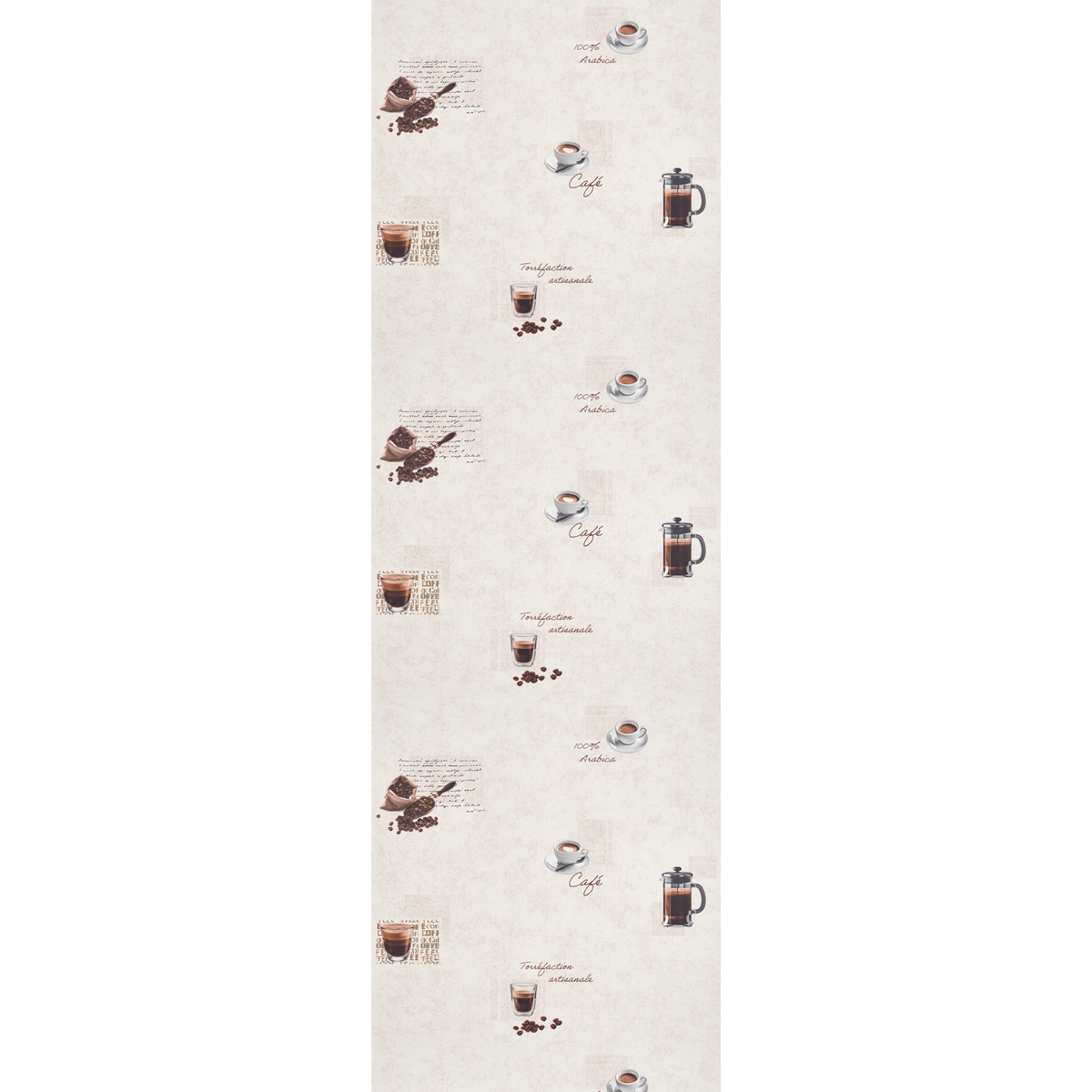 Papier peint intissé Barista Blanc cassé