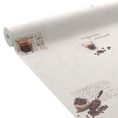 Papier peint intissé Barista Blanc cassé