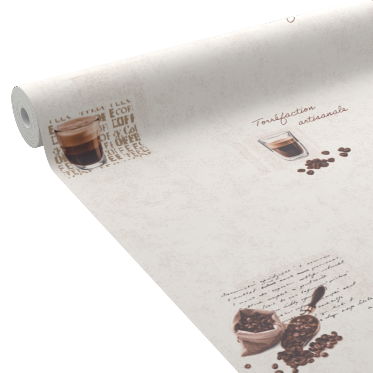 Papier peint intissé Barista Blanc cassé