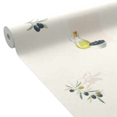 Papier peint intissé Olio Blanc cassé