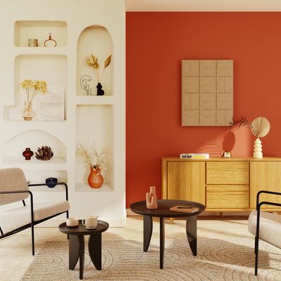 4MURS Papier peint panoramique L Zohra Blanc doux Satiné