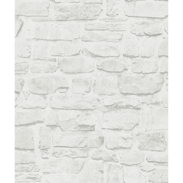 Papier peint adhésif KAOLIN coloris blanc