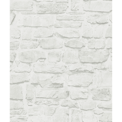 Papier peint adhésif Kaolin Blanc