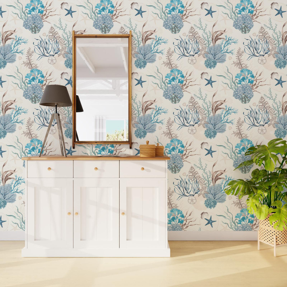 4MURS Papier peint intissé Physalia Multicolore