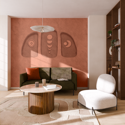 4MURS Papier peint panoramique XL Uruk Terracotta Mat