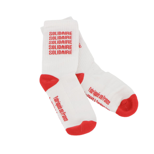 Chaussettes SOLIDAIRES 42/47 coloris rouge