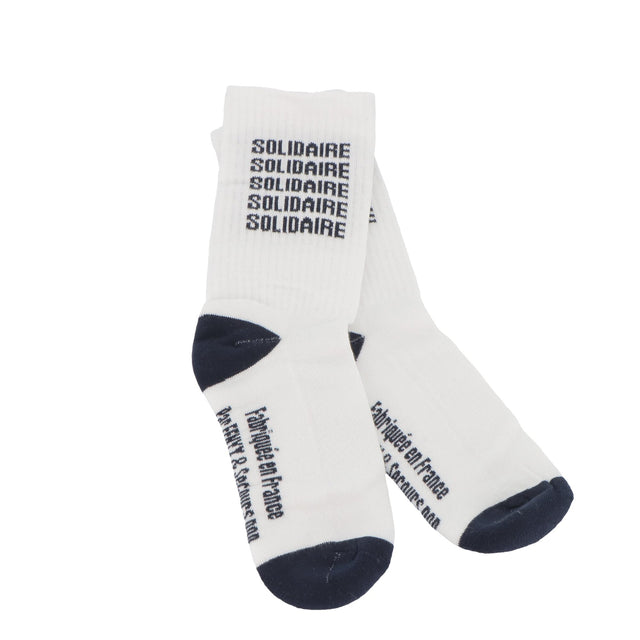 Chaussettes SOLIDAIRES 35/42 coloris bleu