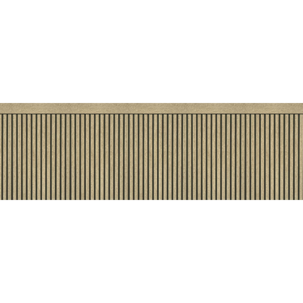 4MURS Papier peint intissé Soubassement tasseaux Bois clair