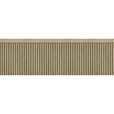 4MURS Papier peint intissé Soubassement tasseaux Bois clair