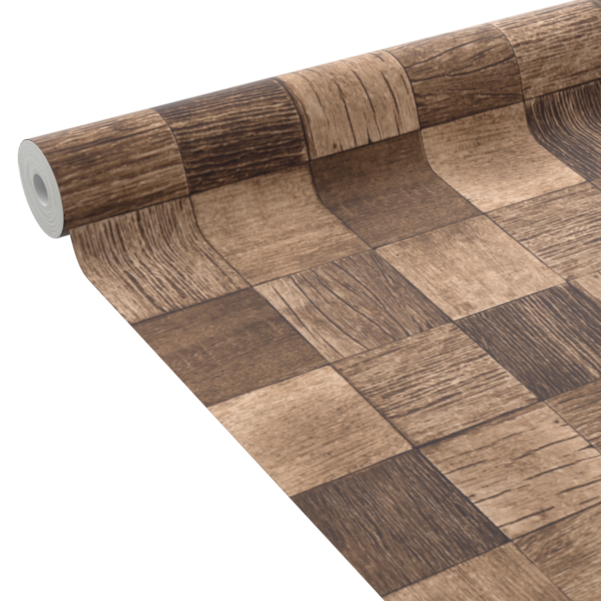 4MURS Papier peint intissé Wood case Brun bois