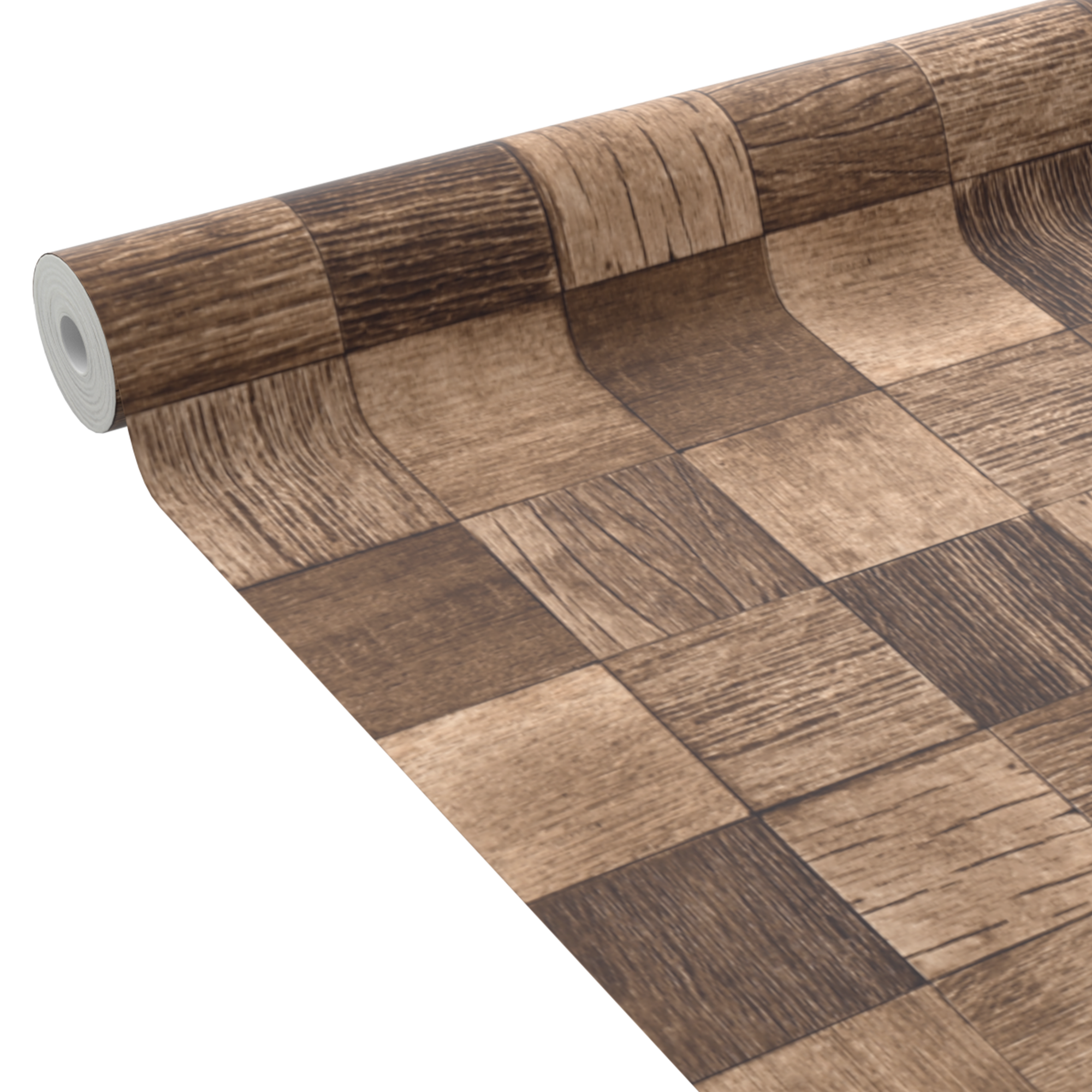 4MURS Papier peint intissé Wood case Brun bois