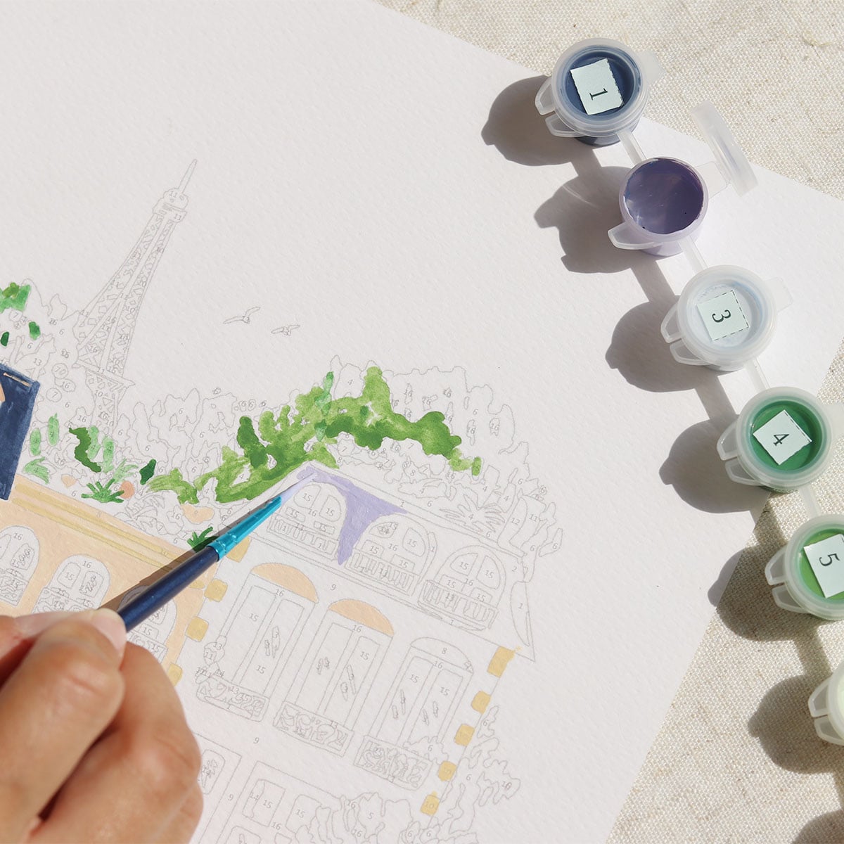 LA PETITE ÉPICERIE Peinture par numéros Paris Multicolore