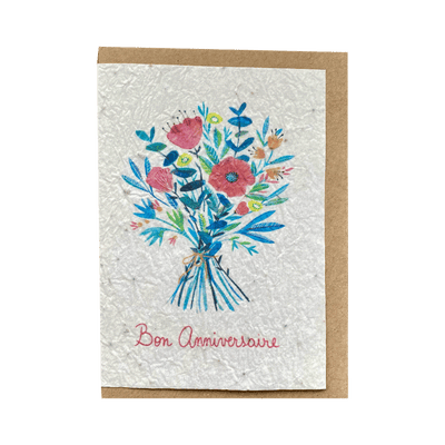 LES CARTES DE LULU Carte Anniversaire bouquet Multicolore