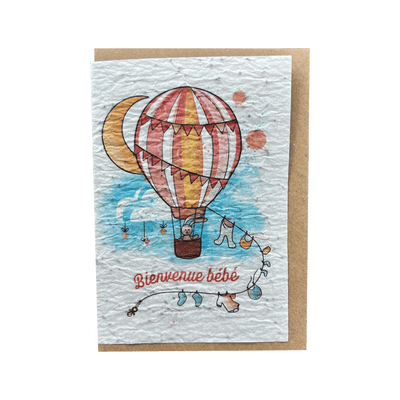 LES CARTES DE LULU Carte Bienvenue bébé Multicolore