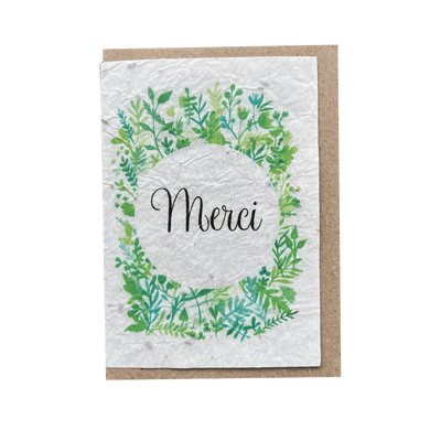 LES CARTES DE LULU Carte Merci Vert