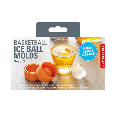 KIKKERLAND Moules à glaçons Basket Orange