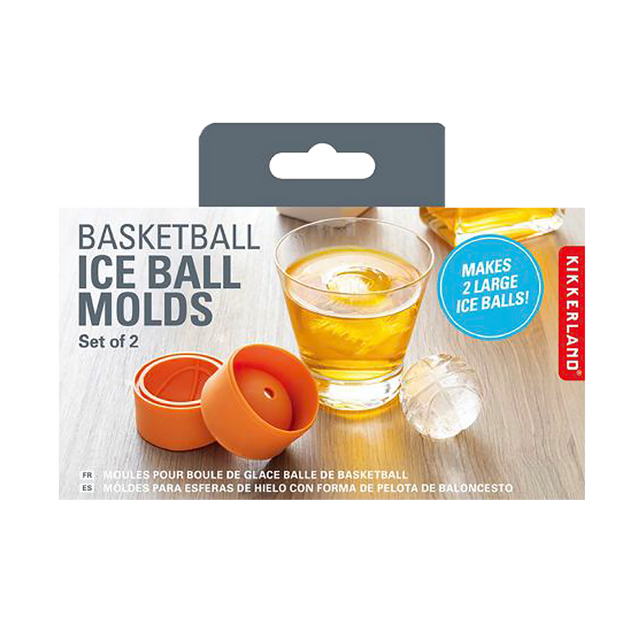 Kikkerland Moules à glaçons BASKET coloris orange