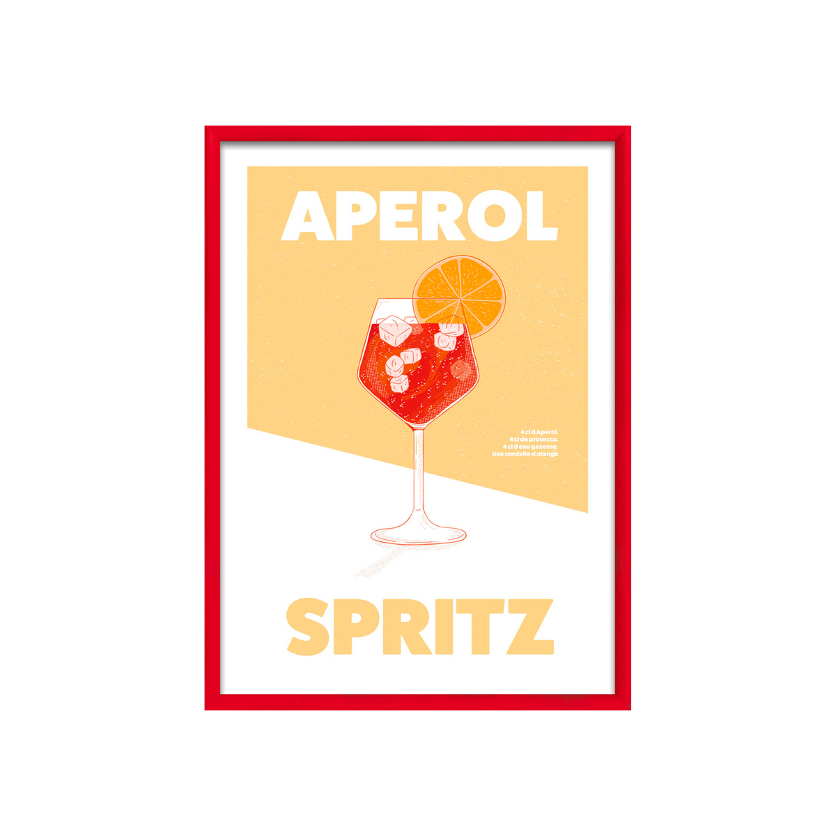 4MURS Image encadrée Spritz Rouge