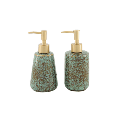 Distributeur de savon Foglia Vert, or