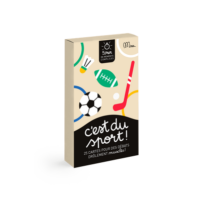MINUS Jeu de discussion C'est du sport ! Beige
