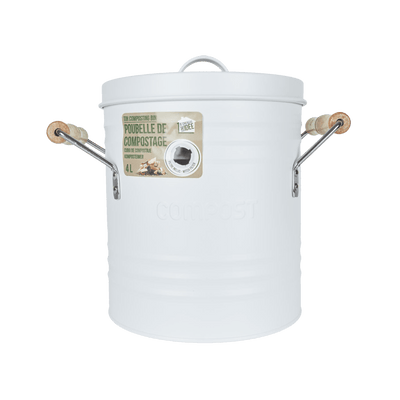 Poubelle Compost Blanc 4L